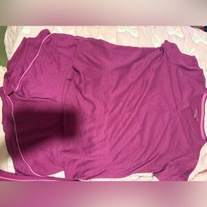 3 piece Purple ph set with Pink Trim